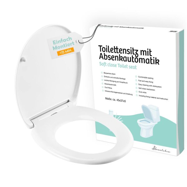 WC Sitz mit Absenkautomatik – Toilettensitz aus Duroplast