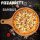 hausleben Pizzateller 33cm holz 6er Set Pizzabrett groß mit Griff