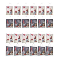 24er Set Große Geschenktaschen aus Kraftpapier
