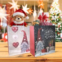 24er Set Große Geschenktaschen aus Kraftpapier