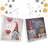 24er Set Große Geschenktaschen aus Kraftpapier