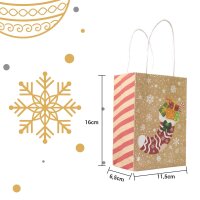 24 Geschenktüten aus Kraftpapier für Adventskalender – inkl. Sticker 1-24, 3m Paketschnur, 24 Holzklammern (35x7mm)
