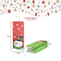 12 Flaschentüten aus Kraftpapier – 2 Designs...