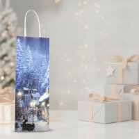 12 Flaschentüten aus Kraftpapier – 2 Designs...