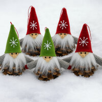6er Set (24 Stück) Winterkinder 7cm, 2 sort., Strick...