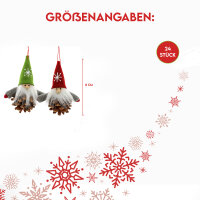 6er Set (24 Stück) Winterkinder 7cm, 2 sort., Strick - 10207