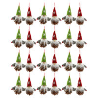 6er Set (24 Stück) Winterkinder 7cm, 2 sort., Strick - 10207