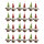 6er Set (24 Stück) Winterkinder 7cm, 2 sort., Strick - 10207