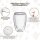 4er Set Mundgeblasene Doppelwandige Latte Macchiato Thermogläser – Hitzebeständig - 400ml