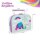 Baby Erinnerungsbox Schatztruhe Erinnerungen mit 10 Fächern,Erinnerungen Meilenstein Box (Lila-Tasche)