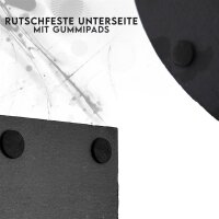hausleben 8 Stück Schiefer-Getränkeuntersetzer,...