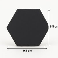 hausleben 8er Set Schiefer Untersetzer Hexagon