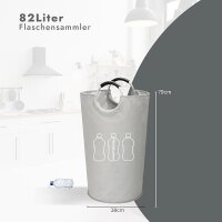 hausleben Flaschensammler – faltbare Pfandtonne mit...