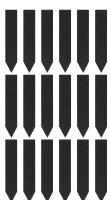 hausleben18er Set Pflanzenstecker aus Schiefer –...