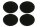 hausleben 4er Set Schieferplatten rund Ø 25 cm