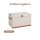 hausleben Faltbare Aufbewahrungsbox mit Deckel & Griff (Creme)