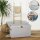 hausleben Faltbare Aufbewahrungsbox mit Deckel & Griff (Creme)