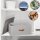 hausleben Faltbox mit Deckel 54x40x25cm – Aufbewahrungsbox Leinen