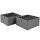 hausleben Organizer Box 2er Set – 6 Fächer je Box (Grau)