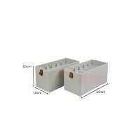 hausleben® 2er Set Aufbewahrungsbox mit 6...