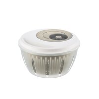 Salatschleuder 4,5 Lt - Beige – Salatspinner mit...
