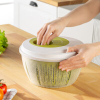 Salatschleuder 4,5 Lt - Beige – Salatspinner mit Deckel