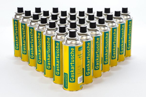 Campingman 28 Stück Gaskartusche 227g Butan Gas mit Ventil