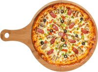 hausleben Pizzateller 33cm holz 4er Set Pizzabrett...