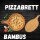 hausleben Pizzateller 33cm holz 4er Set Pizzabrett groß mit Griff
