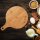 hausleben Pizzateller 33cm holz 6er Set Pizzabrett groß mit Griff