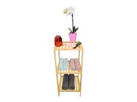hausleben Regal Bambus mit 3 Böden | 77x30x33 cm
