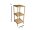 hausleben Regal Bambus mit 3 Böden | 77x30x33 cm
