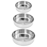 3er Set hausleben Edelstahl Backformen, Auflaufformen...