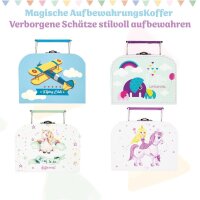 Baby Erinnerungsbox Schatztruhe Erinnerungen mit 10 Fächern,Erinnerungen Meilenstein Box (Weiße Tasche)