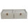 hausleben Organizer Box 2er Set – 6 Fächer je Box (creme/Nature)