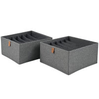 hausleben Organizer Box 2er Set – 6 Fächer je...
