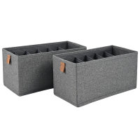 hausleben® 2er Set Aufbewahrungsbox mit 6...