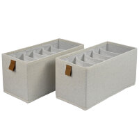 hausleben® 2er Set Aufbewahrungsbox mit 6...