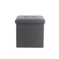 hausleben Sitzwürfel mit Stauraum (grau)