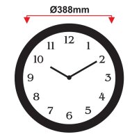 hausleben Wanduhr aus Kunststoff/Glas | Rund Antik-Design...