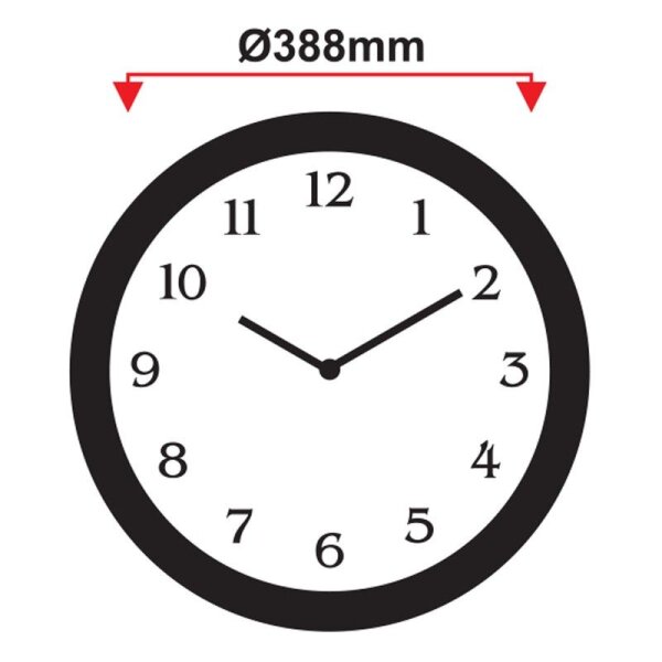 hausleben Wanduhr aus Kunststoff/Glas | Rund Antik-Design | Gold/Weiß/Braun