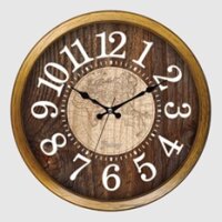 hausleben Wanduhr aus Kunststoff/Glas | Rund Antik-Design...
