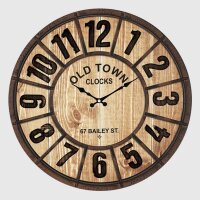 Wanduhr "Old Town" - Kunststoff/Glas - Antik...