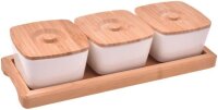 hausleben Porzellan Dipschalen Set mit 3 Schälchen +...