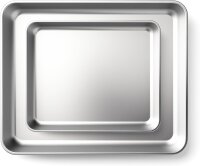 2er Set hausleben Edelstahl Backformen, Auflaufformen