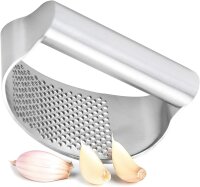 hausleben Edelstahl Knoblauchpresse | Ergonomischer Griff...