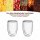2er Set Mundgeblasene Doppelwandige Latte Macchiato Thermogläser 400ml