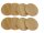 hausleben 8er Set Untersetzer | Ø 10 cm | Natur | Bambus
