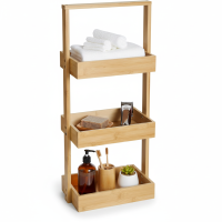 hausleben Korbregal Bambus | 25x16x65 cm