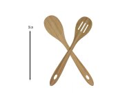 hausleben Kochlöffel-Set | Bambus | 2er Set